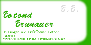 botond brunauer business card